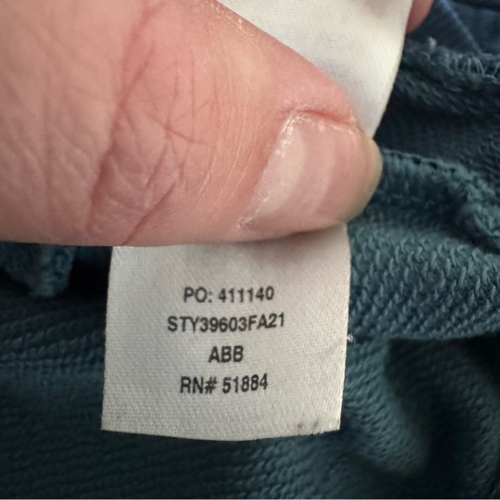 Patagonia P-6 Logo Organic Crew Sweatshirt Color: ABB - Blue and Teal Sweatshirt - Picture 8 of 10